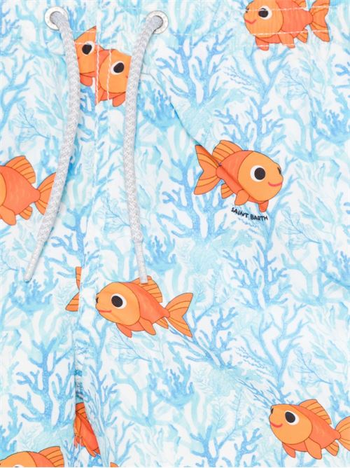Boxer mare bambino MC2 Saint Barth azzurro con stampa MC2 SAINT BARTH Kids | JEAN02064L